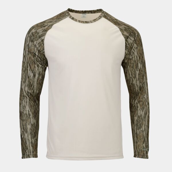 Men's Jackson Mossy Oak Colorblocked Long Sleeve T-Shirt Thumbnail