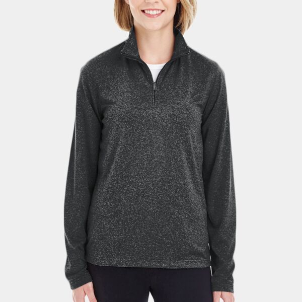 Women's Cool & Dry Heathered Performance Quarter-Zip Pullover Thumbnail