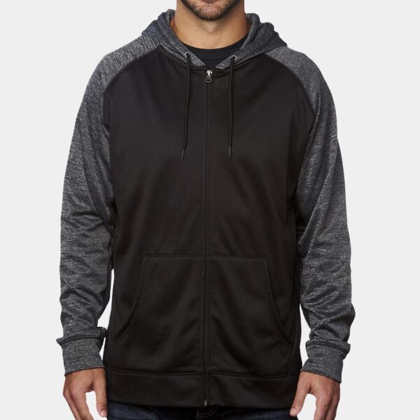 Men's Performance Raglan Full-Zip Sweatshirt Thumbnail