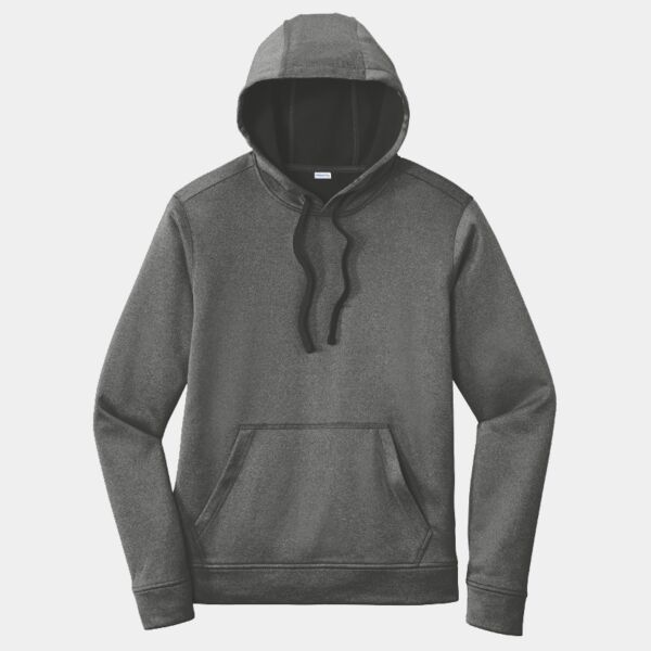 PosiCharge ® Sport Wick ® Heather Fleece Hooded Pullover Thumbnail