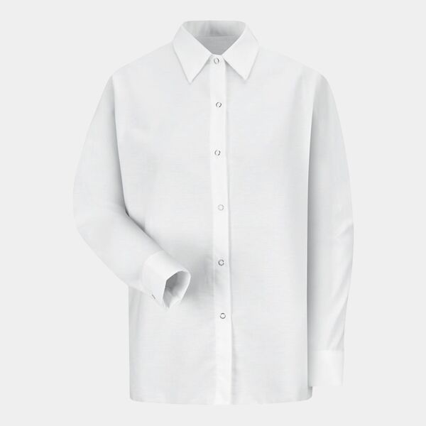 Women's Long Sleeve Specialized Pocketless Poplin Work Shirt Thumbnail